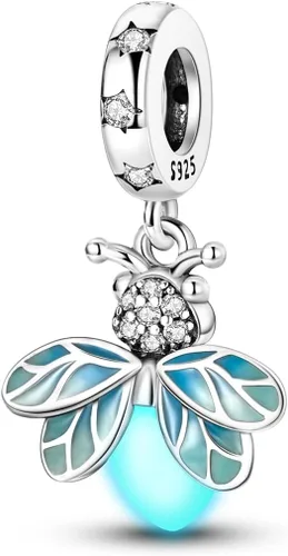 Miniatura 177 de MULA - Dijes de plata de ley 925 para pulseras y collares, colgantes de letras para la familia, cuentas de viaje en avión, dijes de árbol