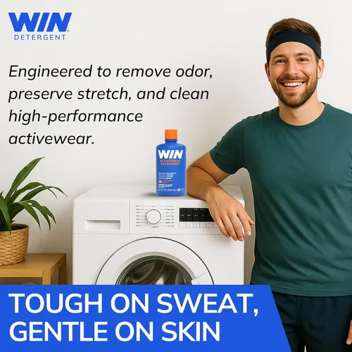 Miniatura 2 de Win Sports Detergent, Lavado de rendimiento para tejidos deportivos sintéticos de alta tecnología y ropa deportiva
