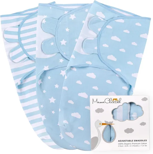 Miniatura 29 de Mama Cheetah Saco de envolver para bebés prematuros, saco de dormir orgánico para bebés prematuros, manta para envolver prematuros, envolturas