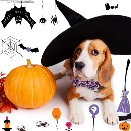 Miniatura 5 de Faygarsle Elegante collar de perro con pajarita para perros pequeños, medianos y grandes, perfecto para machos, hembras, niños y niñas, algodón