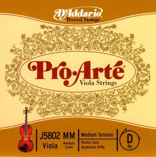 Miniatura 7 de D'Addario Pro-Arte Viola Single A String, escala media, tensión media