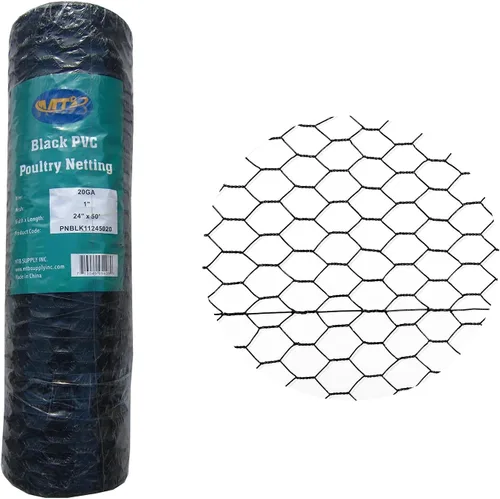 Miniatura 9 de MTB/Malla hexagonal de PVC para aves de corral, malla de 1 pulgada de abertura de calibre 20 - de 12/18/24/36/48 pulgadas de ancho por 25/50/150
