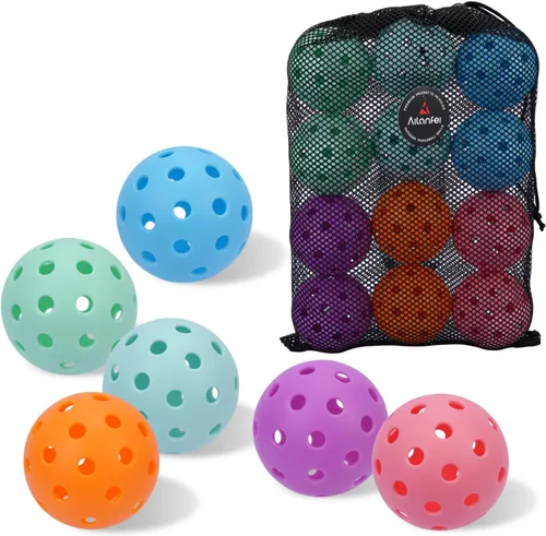 Miniatura 22 de Pickleball Balls 6 Pack 12 Pack- 40 Holes Outdoor Pickleball with Bag, Perfectly Balanced, High Bounce, Crack-Resistance，USAPA Standard - Multiple
