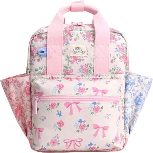 Miniatura 8 de Itzy Ritzy Mochila para niños pequeños – Bolsa de guardería – Cuenta con correas ajustables para el hombro, 2 bolsillos laterales e interior Pasta.