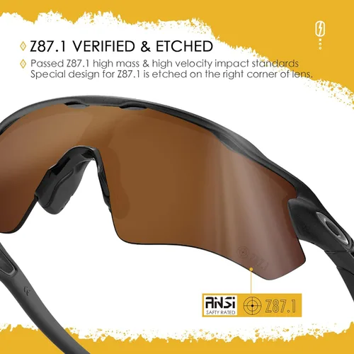 Miniatura 46 de Lentes de repuesto ANSI Z87.1 para gafas de sol Oakley Holbrook Metal OO4123