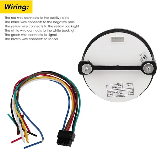 Miniatura 5 de Acouto Velocímetro de 3.346 in, 3.3 pulgadas, 12 V/24 V, velocímetro de 0 a 160 MPH, pantalla LCD con retroiluminación ámbar blanco para automóvil