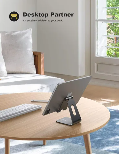 Miniatura 2 de Lamicall - Soporte para tablet, soporte para escritorio - Soporte de escritorio de tableta ajustable multi-ángulo, compatible con iPad Pro 11, 12.9