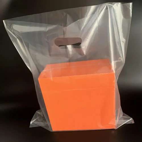 Miniatura 8 de Paquete de 50 bolsas de plástico transparente extra grandes de 26 x 26 pulgadas con asas, feria comercial, recuerdos de fiesta y múltiples ocasiones