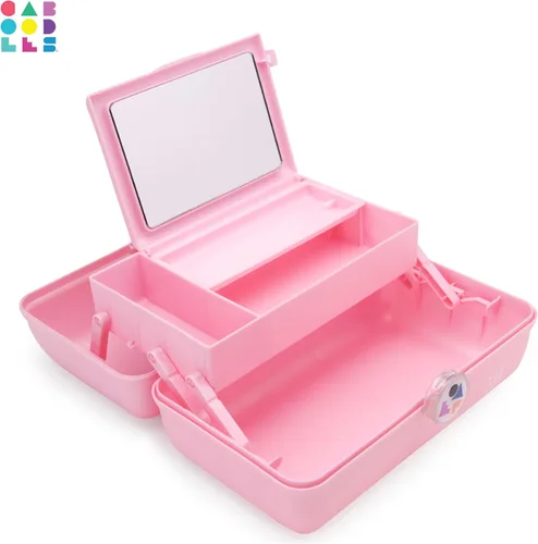 Miniatura 7 de Caboodles Twilight Disco - Organizador cosmético portátil para chicas, estuche de transporte para maquillaje y accesorios, rosa con brillos Rosa