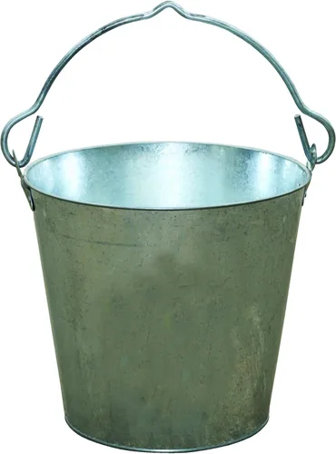 Miniatura 5 de Little Giant® Cubo de lácteos galvanizado Cubo de metal con asa Cubo de jardinería y agricultura 3 pintas