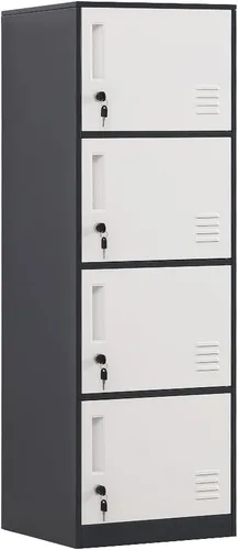 Miniatura 8 de Gabinete de almacenamiento vertical de metal con 1 puerta para dormitorio de niños, habitación de niños, escuela, oficina, hogar, gabinete de Rosa