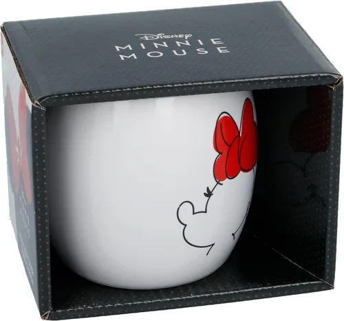 Stor Taza de cerámica Globe de 12.8 fl oz Minnie Mouse para adultos jóvenes en caja de regalo, 1 unidad (paquete de 1)