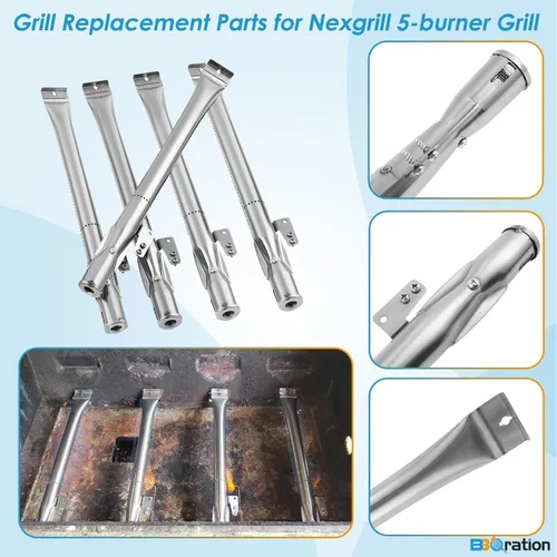 Miniatura 5 de Kit de piezas de repuesto BBQration para Nexgrill de 5 quemadores 720-0888 720-0888N 720-0888A, de 4 quemadores 720-0830 720-0830H 720-0830A