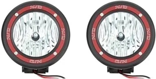 KATUR Lámpara de trabajo de conducción integrada de xenón de 4 pulgadas, 55 W, H3, 6000 K, 4 x 4, todoterreno, rally redondo, antiniebla, para