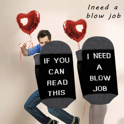 Miniatura 5 de JXGZSO Humor adulto regalo si usted puede leer esto necesito un golpe trabajo calcetines divertidos regalos para él golpe trabajo calcetines