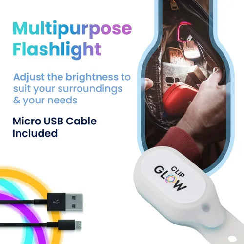 Miniatura 6 de Clipglow - Luz de enfermería con clip, luz de turno de noche de enfermería, brillante, ligera, magnética, portátil, linterna recargable por USB