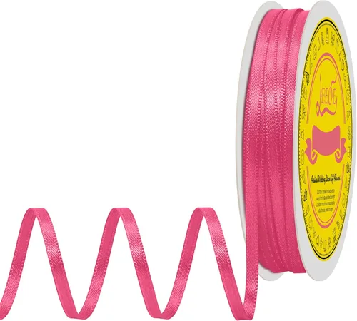 Miniatura 346 de Cinta de satén blanca antigua de doble cara de 1-1/2 pulgadas x 50 yardas, cinta de poliéster para envolver regalos, día de San Valentín, bodas
