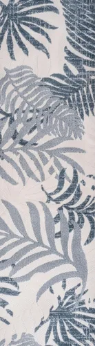 Miniatura 6 de JONATHAN Y Tropics Palm Leaves Indoor Outdoor Runner Rug 2X8 Cream/Dark Blue, Boho for Backyard, Patio, Porch, Easy-Cleaning, High Traffic
