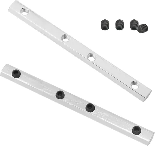 Miniatura 5 de 4 conectores de línea recta 2020, conectores de extrusión de aluminio con ranura en T con tornillos M5, soportes de línea de unión de 3.9 pulgadas