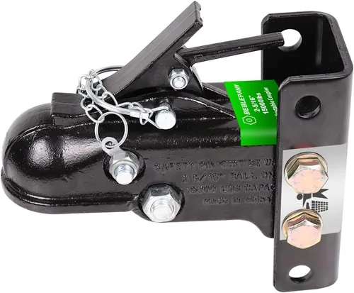 Miniatura 6 de Acoplador de remolque fundido ajustable de 2-5/16 pulgadas, 15000 libras con canal y canal de 3 posiciones y sujetadores