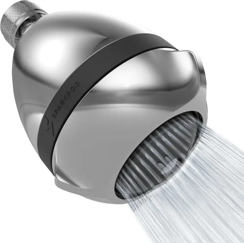 SparkPod Cabezales de ducha de alta presión extrema de 3 pulgadas - Aumentan la presión con modo de lluvia, masaje y pulsación, potente cabezal de