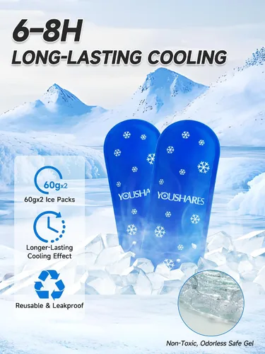 Miniatura 4 de YOUSHARES GLP-1 Estuche de viaje para bolígrafos inyectores Zepbound y Mounjaro, bolsa de almacenamiento aislada aprobada por la TSA con 2 paquetes