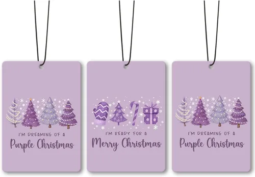 Miniatura 9 de Luces navideñas de pato de Papá Noel para automóvil, accesorios para ambientador de aire, 3 piezas, divertidos ambientadores colgantes de ganso