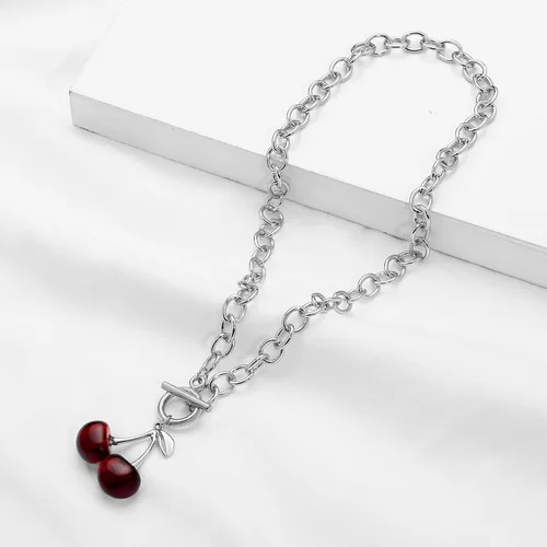 Miniatura 5 de Juego de 8 collares de cadena en tono plateado y dorado para mujeres, adolescentes y niñas y niños, collar colgante en capas con diseño multicolor