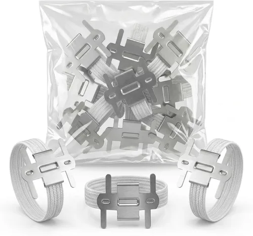 Plata/Color Blanco corsé Bandas de Muñeca, Wristlets elásticas para Boda Prom Flores, Bulk Pack, por las importaciones Royal