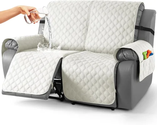 Miniatura 74 de TAOCOCO Fundas reclinables 100% impermeables, con correas para las piernas, funda de sofá reclinable reversible para silla reclinable, protector