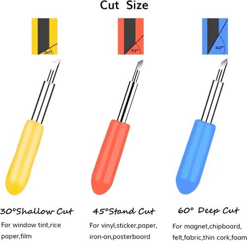 Miniatura 4 de Cuchillas para Cricut Explore Air 2 – 40 unidades de cuchillas de repuesto para máquina de corte Cricut Explore Air 2