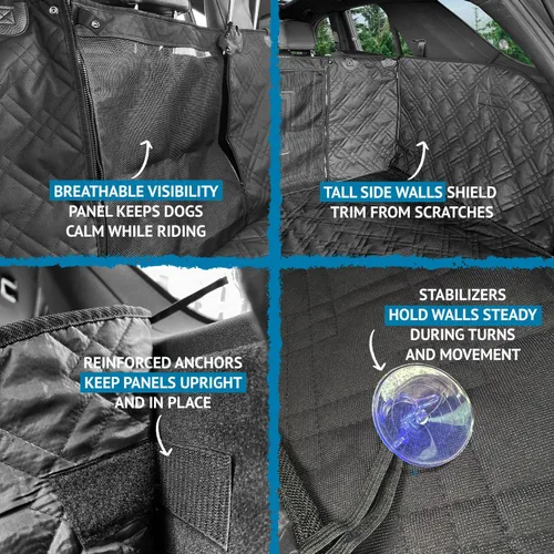 Miniatura 4 de Bulldogology Forro de Carga para SUV - Forro de Maletero para Mascotas de Servicio Pesado Cubierta de Carga - Cubierta de Carga Impermeable