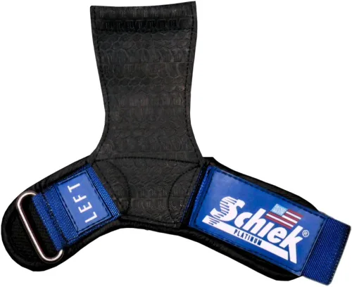 Miniatura 15 de Schiek Sports Model 1907 Platinum Edition Ultimate Grips - Correas de levantamiento de pesas 3 en 1, muñequeras y almohadillas de agarre, control