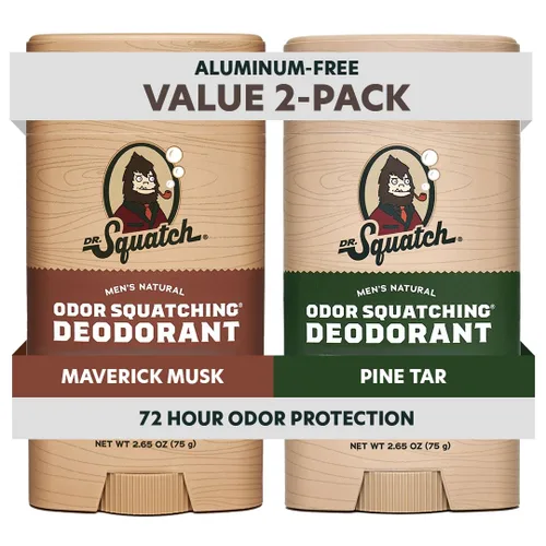 Miniatura 16 de Dr. Squatch Desodorante natural para hombres, sin aluminio, Summer Citrus + Cool Fresh Aloe, 2.65 oz, 2