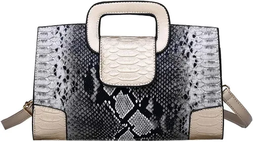 Miniatura 20 de ZLMBAGUS - Bolso de mano para mujer, diseño vintage con solapa y asa, de piel sintética, para llevar al hombro