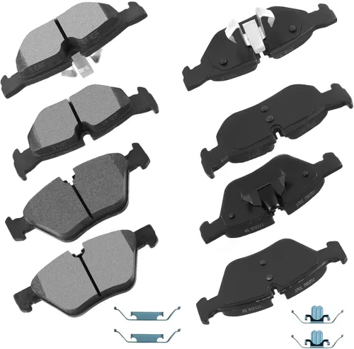 Miniatura 18 de cciyu Juego de pastillas de freno delanteras de cerámica profesional D681 para BMW 530i, 97-03 para BMW 540i, 95 97-01 para BMW 740i, 95-01 para BMW