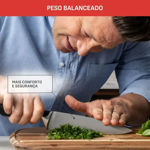 Miniatura 6 de Tefal Jamie Oliver - Juego de 4 piezas de la serie The Knife (9CM PARING + 12CM Utility + 15CM Chef + 16.5CM SANTOKU Knives)