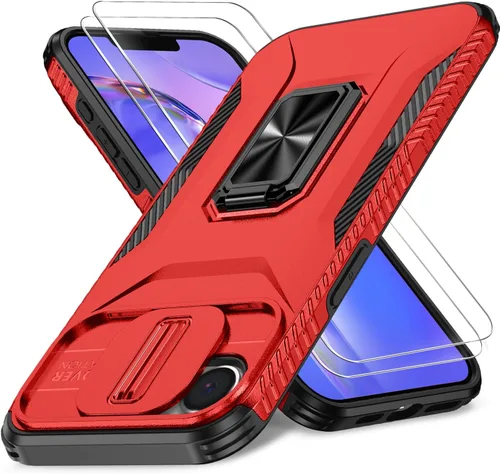Miniatura 41 de Funda HakkTaoo para iPhone 13/iPhone 14 de 6.1 Pulgadas con Funda Deslizante para Cámara + Protector de Pantalla (2 Paquetes), Funda Protectora a