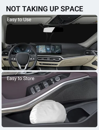 Miniatura 385 de Proadsy Parasol plegable para parabrisas delantero 2026, ajuste personalizado, accesorios para CRV SUV LX EX EX-L EX-L Navi Touring 2017-2022