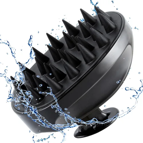 Sosoon Masajeador de Cuero Cabelludo Cepillo de Champú, Cepillo Exfoliante del Cuero Cabelludo Cepillo de Cabello para la Ducha Masajeador de Cabeza