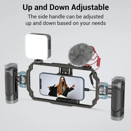 Miniatura 3 de SmallRig Mango lateral para teléfono inteligente Cage Phone Video Rig Ligero con 1/4 hilos - 2772