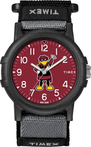 Miniatura 6 de Timex Reloj unisex Collegiate Recruit de 1.496 in - Tennessee Volunteers con correa de tela negra Texas Tech Red Raiders