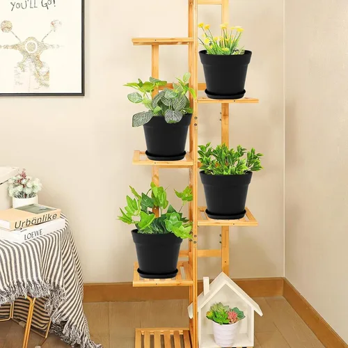 Miniatura 6 de GARDIFE Paquete de 20 macetas de 4 pulgadas, macetas para plantas de interior, macetas de flores, negras
