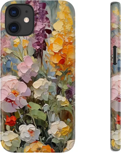 Miniatura 72 de LUHOURI Funda para iPhone 12 Mini, compatible con carga inalámbrica, doble capa, interior de silicona suave + carcasa exterior dura, bonito diseño
