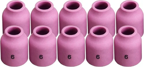 Miniatura 14 de RIVERWELD TIG - Vasos de vidrio con boquilla de cuarzo transparente 53N60 6# 3/8 pulgadas 0.374 in, 53N61 7# 7/16 pulgadas 0.433 in, 53N61S 8# 1/2