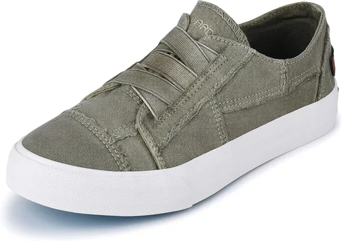 JENN ARDOR - Tenis de lona para mujer, diseño de metercon cordones, zapatos de caña baja a la moda, cómodos zapatos casuales para caminar