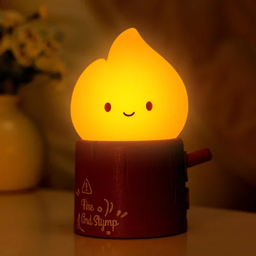 Miniatura 10 de 3 piezas de kits de luz nocturna acogedora de fogata, sonidos relajantes de la naturaleza, luz nocturna de ruido blanco para bebés y adultos