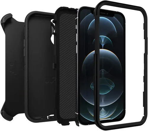 Miniatura 3 de OtterBox Funda para iPhone 12 y iPhone 12 Pro Defender Series - Realtree Edge (negro/gráfico Realtree Edge), resistente y duradera, con protección