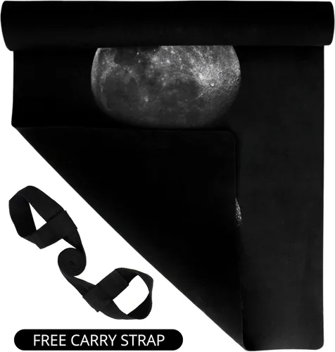 Miniatura 6 de Plyopic. Tapete de yoga todo en uno, combo de tapete de lujo con agarre para el sudor, ideal para yoga, yoga caliente, bikram, pilates, Moons