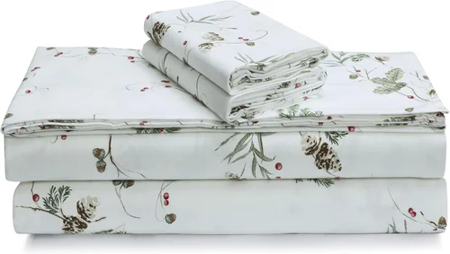 Miniatura 23 de Tribeca Living Sábanas de franela de algodón portugués tamaño King – Juego de sábanas de bolsillo profundo de 170 GSM para colchones de hasta 21 Ava
